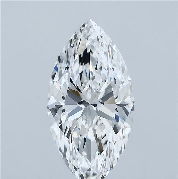 3.03 Carat Marquise Shaped, Ideal Cut, E Color, VVS2 Clarity, IGI Certified Lab Grown Diamond