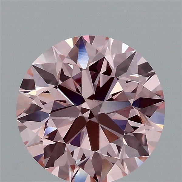 1.61 Carat Round Shaped, Excellent Cut, FANCY INTENSE PINK Color, VS1 Clarity, IGI Certified Lab Grown Diamond