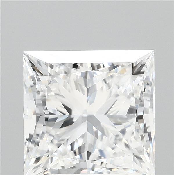 4.26 Carat Princess Shaped, Ideal Cut, E Color, VVS1 Clarity, IGI Certified Lab Grown Diamond