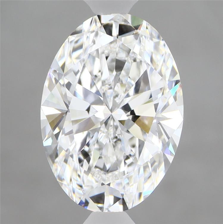 2.55 Carat Oval Shaped, Ideal Cut, D Color, VVS2 Clarity, IGI Certified Lab Grown Diamond