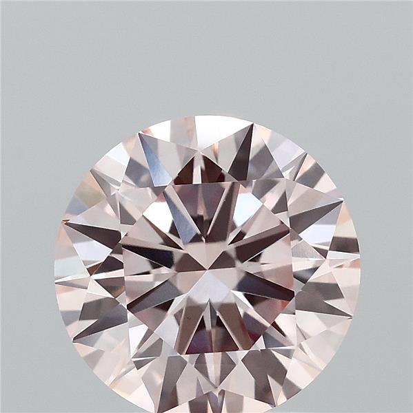 1.67 Carat Round Shaped, Ideal Cut, FANCY PINK Color, VS1 Clarity, IGI Certified Lab Grown Diamond