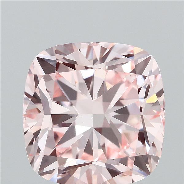 3.07 Carat Cushion Shaped, Ideal Cut, FANCY INTENSE PINK Color, VS1 Clarity, IGI Certified Lab Grown Diamond