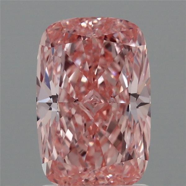 1.94 Carat Cushion Shaped, Ideal Cut, FANCY VIVID PINK Color, VVS2 Clarity, IGI Certified Lab Grown Diamond