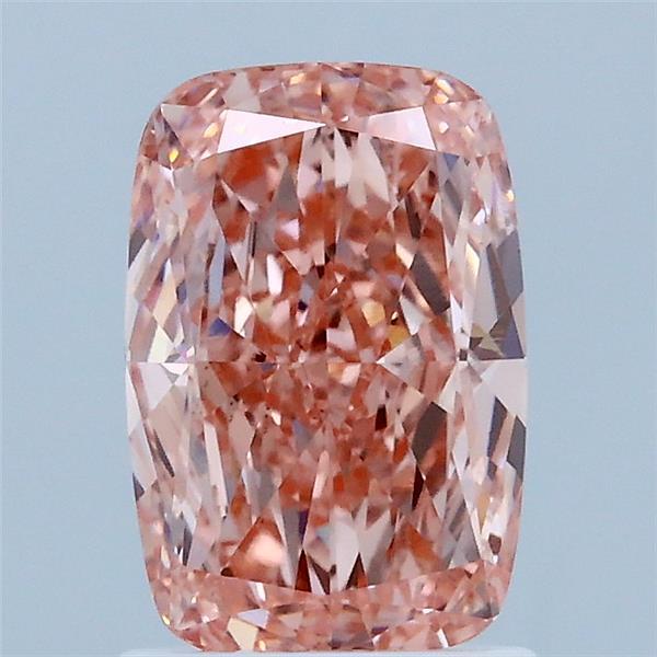 1.62 Carat Cushion Shaped, Ideal Cut, FANCY VIVID PINK Color, VS2 Clarity, IGI Certified Lab Grown Diamond