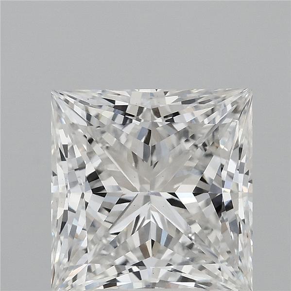 5.08 Carat Princess Shaped, Excellent Cut, F Color, VS1 Clarity, IGI Certified Lab Grown Diamond