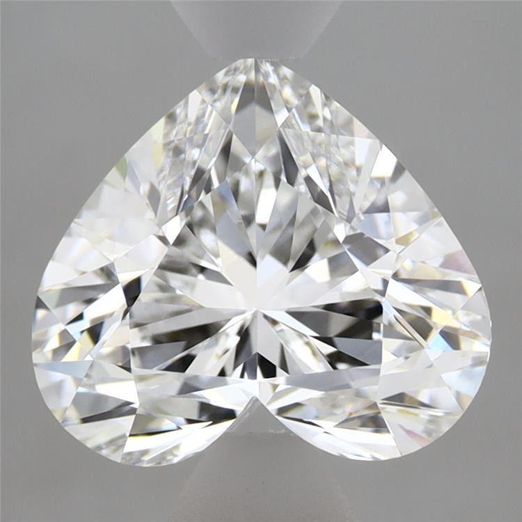 3.42 Carat Heart Shaped, Ideal Cut, D Color, VVS2 Clarity, IGI Certified Lab Grown Diamond