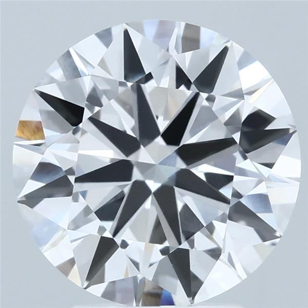3.52 Carat Round Shaped, Excellent Cut, D Color, VVS2 Clarity, IGI Certified Lab Grown Diamond