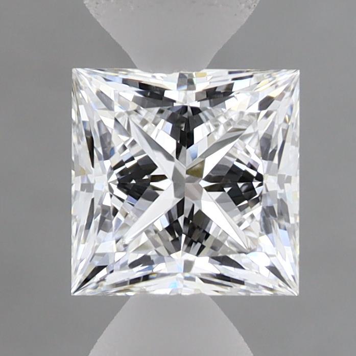 1.08 Carat Princess Shaped, Ideal Cut, D Color, VVS2 Clarity, IGI Certified Lab Grown Diamond