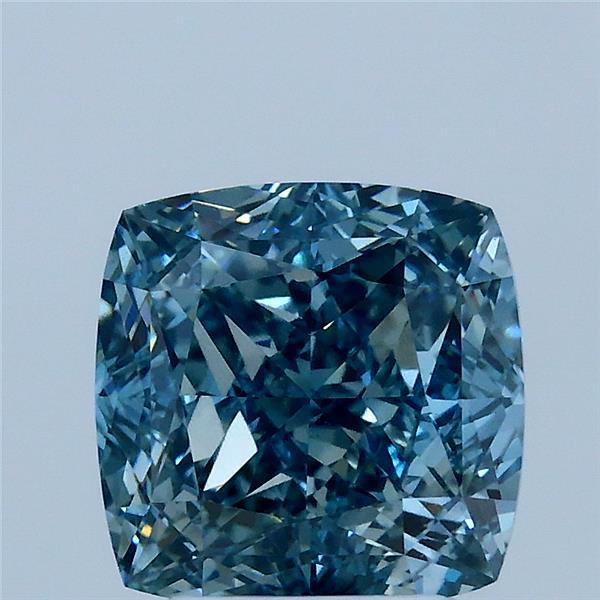 3.03 Carat Cushion Shaped, Ideal Cut, FANCY VIVID BLUE Color, VS1 Clarity, IGI Certified Lab Grown Diamond