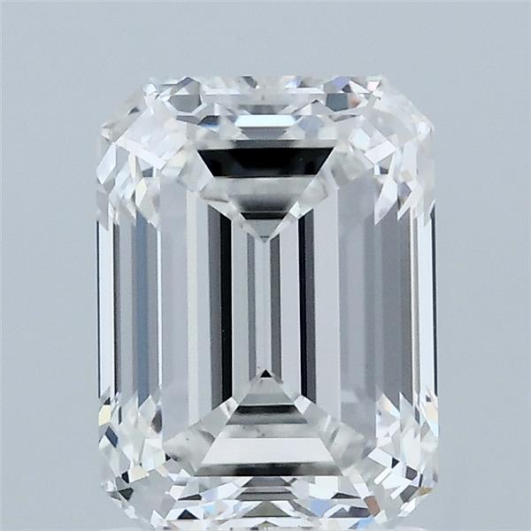 2.00 Carat Emerald Shaped, Ideal Cut, E Color, VVS2 Clarity, IGI Certified Lab Grown Diamond