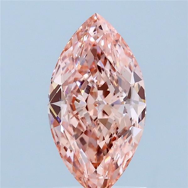 1.53 Carat Marquise Shaped, Ideal Cut, FANCY VIVID PINK Color, VS1 Clarity, IGI Certified Lab Grown Diamond