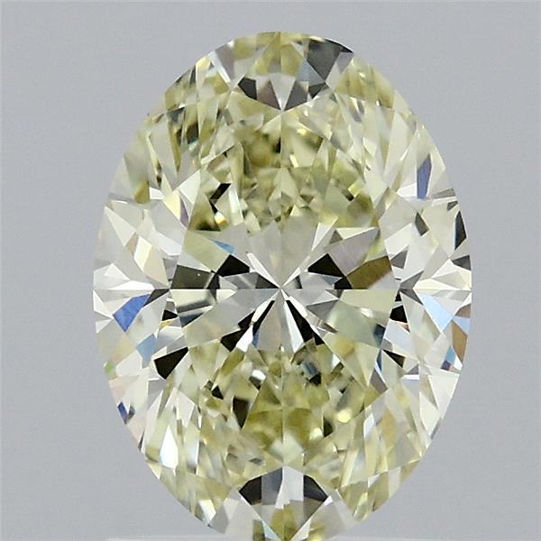 1.51 Carat Oval Shaped, Excellent Cut, FANCY YELLOW Color, VVS2 Clarity, IGI Certified Lab Grown Diamond