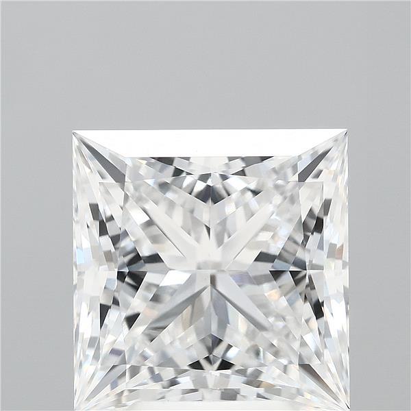 4.62 Carat Princess Shaped, Ideal Cut, E Color, VVS2 Clarity, IGI Certified Lab Grown Diamond