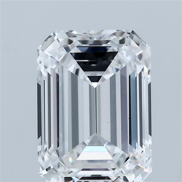 2.00 Carat Emerald Shaped, Ideal Cut, D Color, VS2 Clarity, IGI Certified Lab Grown Diamond