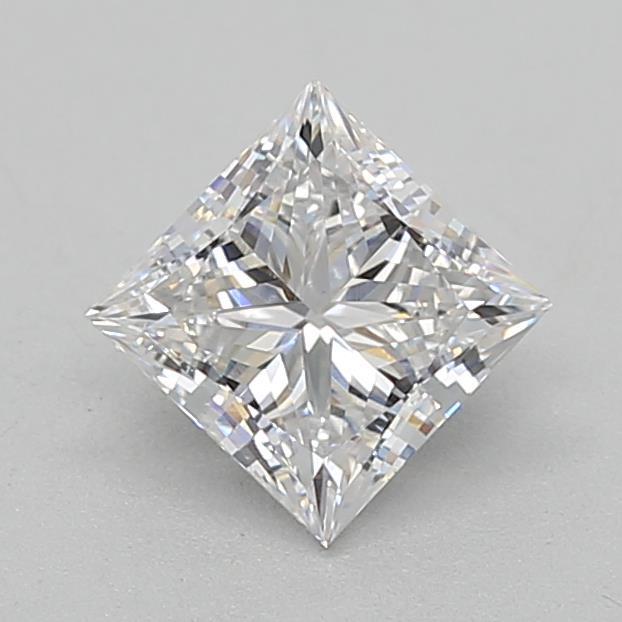 0.69 Carat Princess Shaped, Ideal Cut, D Color, VVS2 Clarity, IGI Certified Lab Grown Diamond