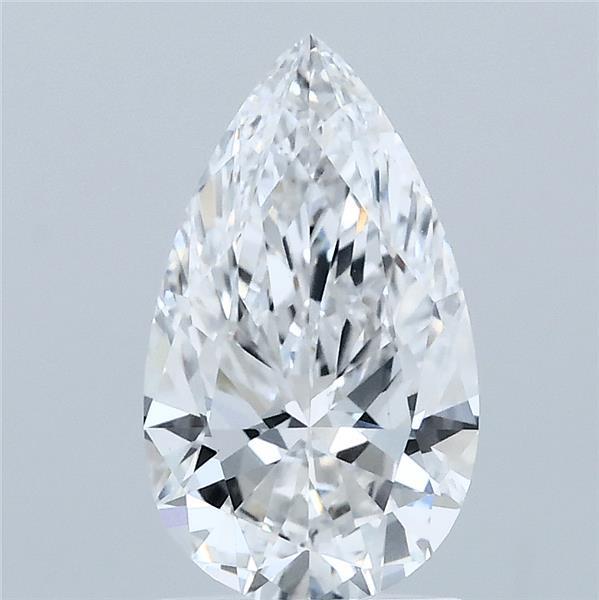 1.58 Carat Pear Shaped, Ideal Cut, E Color, VS1 Clarity, IGI Certified Lab Grown Diamond