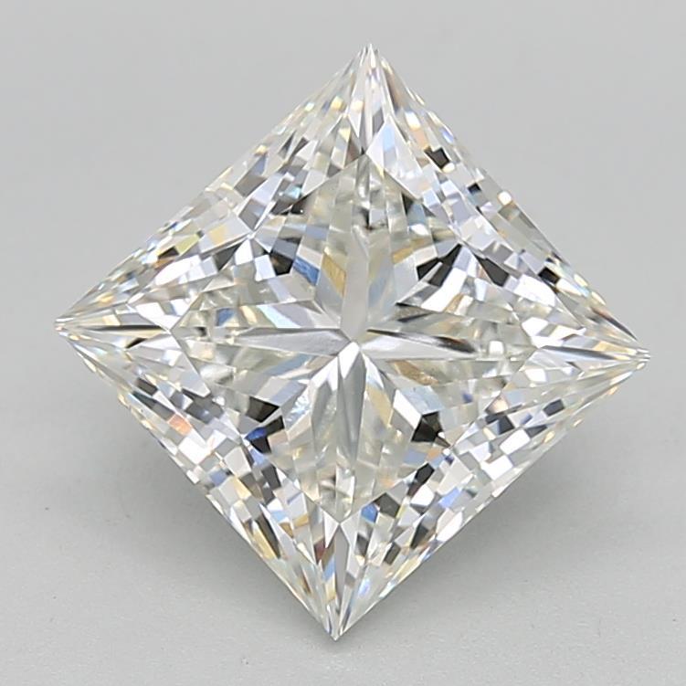 4.05 Carat Princess Shaped, Ideal Cut, G Color, VVS2 Clarity, IGI Certified Lab Grown Diamond