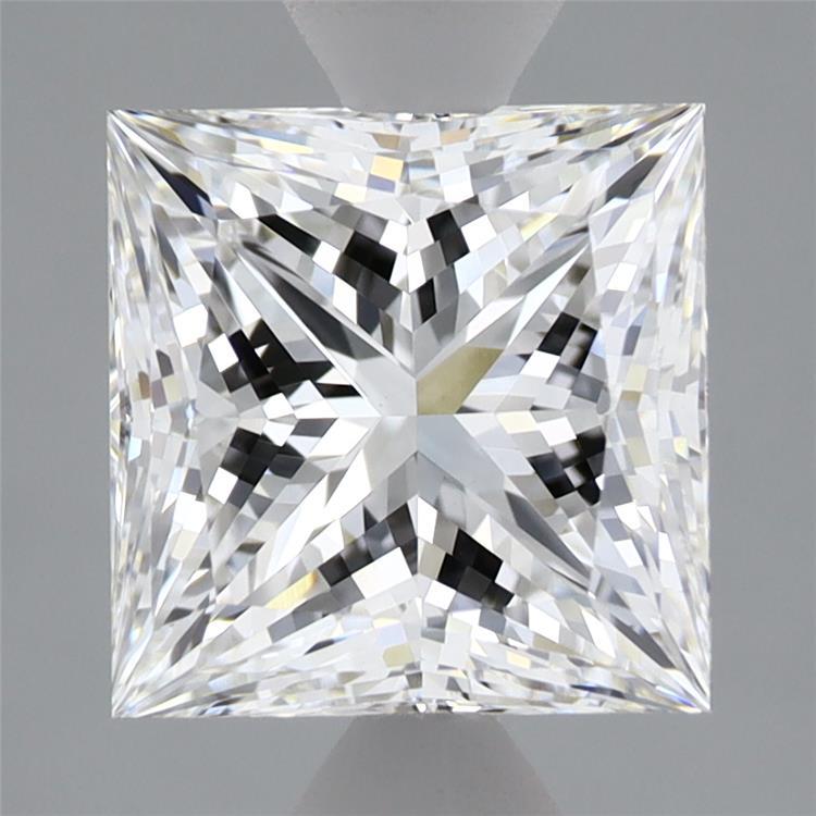 3.07 Carat Princess Shaped, Ideal Cut, E Color, VVS2 Clarity, IGI Certified Lab Grown Diamond