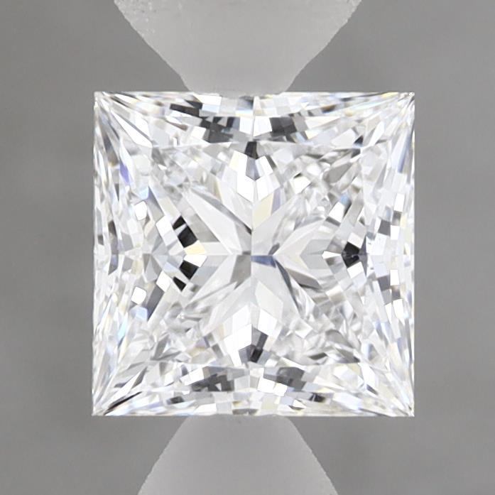 1.09 Carat Princess Shaped, Ideal Cut, D Color, VVS2 Clarity, IGI Certified Lab Grown Diamond