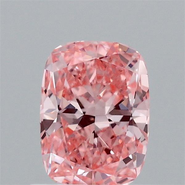 0.89 Carat Cushion Shaped, Excellent Cut, FANCY VIVID PINK Color, VVS2 Clarity, IGI Certified Lab Grown Diamond