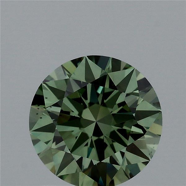 1.41 Carat Round Shaped, Excellent Cut, FANCY VIVID GREEN Color, VS2 Clarity, IGI Certified Lab Grown Diamond