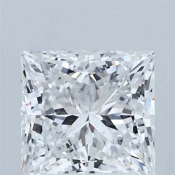 2.05 Carat Princess Shaped, Ideal Cut, D Color, VS1 Clarity, IGI Certified Lab Grown Diamond