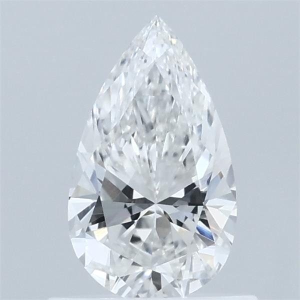0.64 Carat Pear Shaped, Ideal Cut, E Color, VVS2 Clarity, IGI Certified Lab Grown Diamond