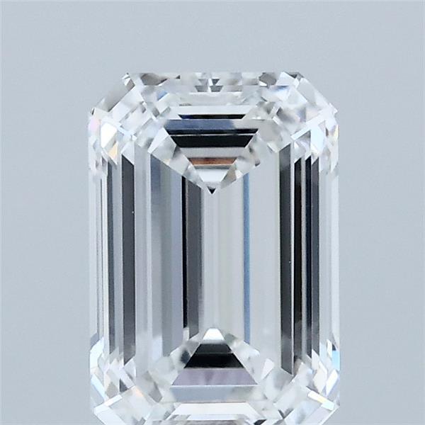 1.55 Carat Emerald Shaped, Ideal Cut, E Color, IF Clarity, IGI Certified Lab Grown Diamond