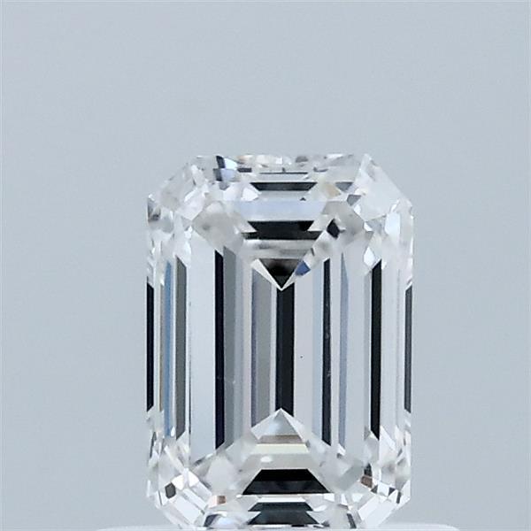 0.78 Carat Emerald Shaped, Ideal Cut, E Color, VVS2 Clarity, IGI Certified Lab Grown Diamond