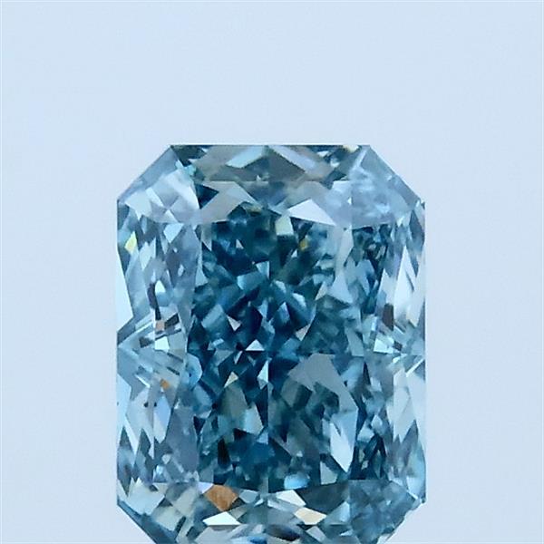 1.04 Carat Radiant Shaped, Excellent Cut, FANCY VIVID BLUE Color, VS2 Clarity, IGI Certified Lab Grown Diamond