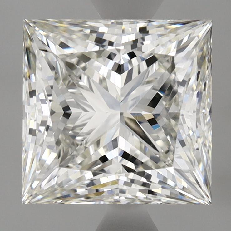 2.69 Carat Princess Shaped, Ideal Cut, F Color, VS1 Clarity, IGI Certified Lab Grown Diamond