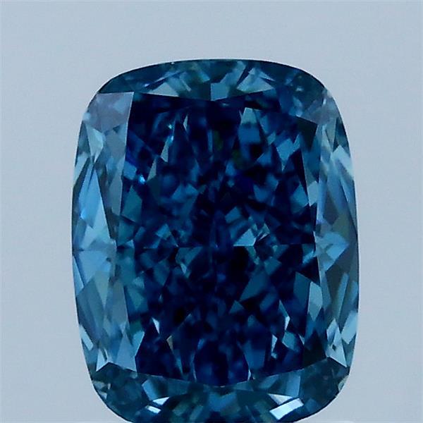 1.45 Carat Cushion Shaped, Very Good Cut, FANCY VIVID BLUE Color, VVS2 Clarity, IGI Certified Lab Grown Diamond