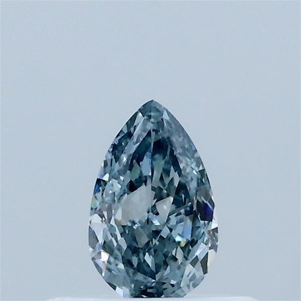 0.34 Carat Pear Shaped, Ideal Cut, FANCY INTENSE BLUE Color, VS1 Clarity, IGI Certified Lab Grown Diamond