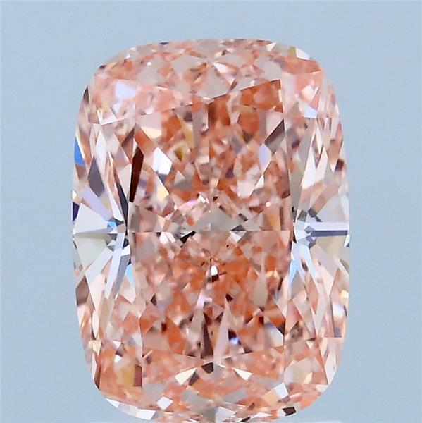 2.01 Carat Cushion Shaped, Ideal Cut, FANCY VIVID PINK Color, VS1 Clarity, IGI Certified Lab Grown Diamond