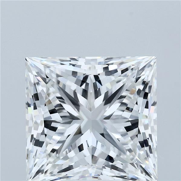 8.30 Carat Princess Shaped, Ideal Cut, F Color, VVS2 Clarity, IGI Certified Lab Grown Diamond