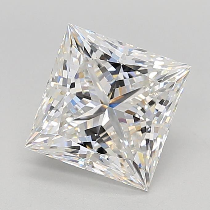 3.02 Carat Princess Shaped, Ideal Cut, E Color, VS1 Clarity, IGI Certified Lab Grown Diamond
