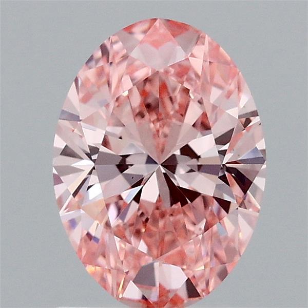 1.16 Carat Oval Shaped, Ideal Cut, FANCY VIVID PINK Color, VS1 Clarity, IGI Certified Lab Grown Diamond