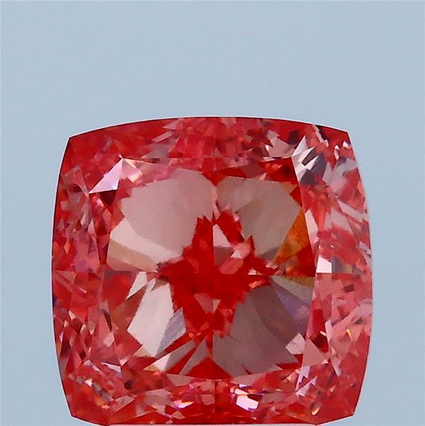 3.05 Carat Cushion Shaped, Ideal Cut, FANCY VIVID PINK Color, VVS2 Clarity, IGI Certified Lab Grown Diamond