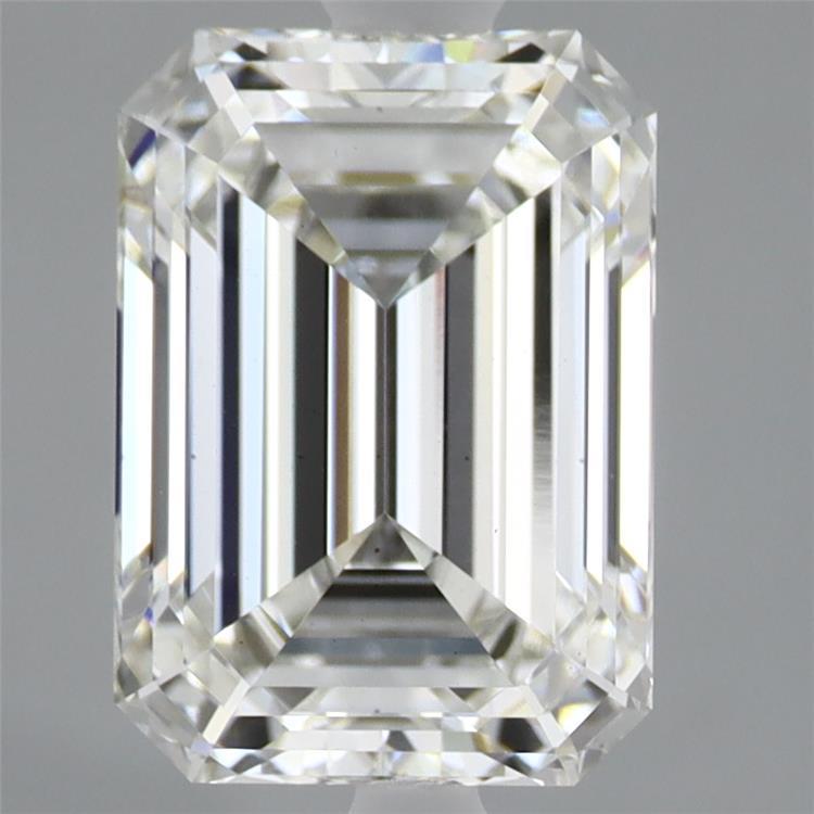 2.71 Carat Emerald Shaped, Ideal Cut, F Color, VS2 Clarity, IGI Certified Lab Grown Diamond