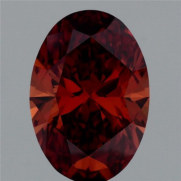 2.51 Carat Oval Shaped, Ideal Cut, FANCY VIVID ORANGE Color, VS1 Clarity, IGI Certified Lab Grown Diamond