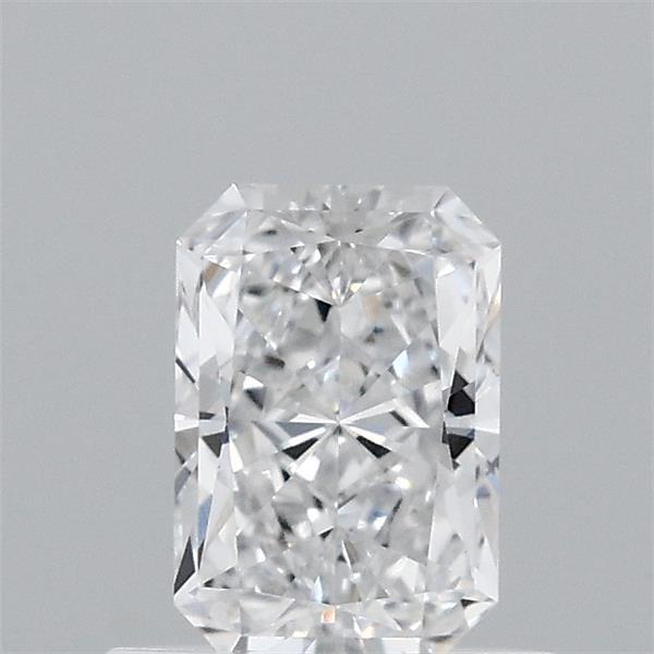0.66 Carat Radiant Shaped, Excellent Cut, D Color, VVS2 Clarity, IGI Certified Lab Grown Diamond