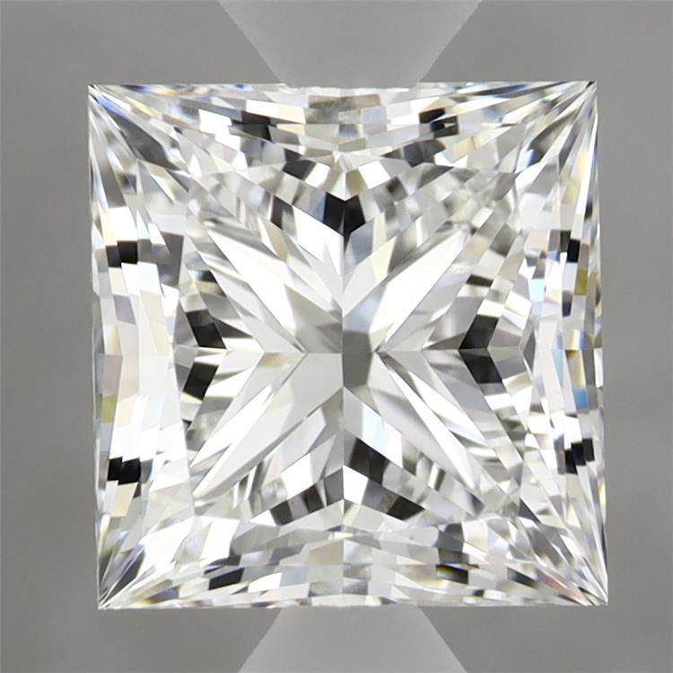 2.62 Carat Princess Shaped, Ideal Cut, E Color, VVS2 Clarity, IGI Certified Lab Grown Diamond