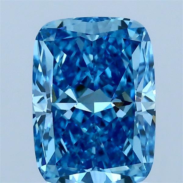 1.51 Carat Cushion Shaped, Very Good Cut, FANCY VIVID BLUE Color, VS1 Clarity, IGI Certified Lab Grown Diamond