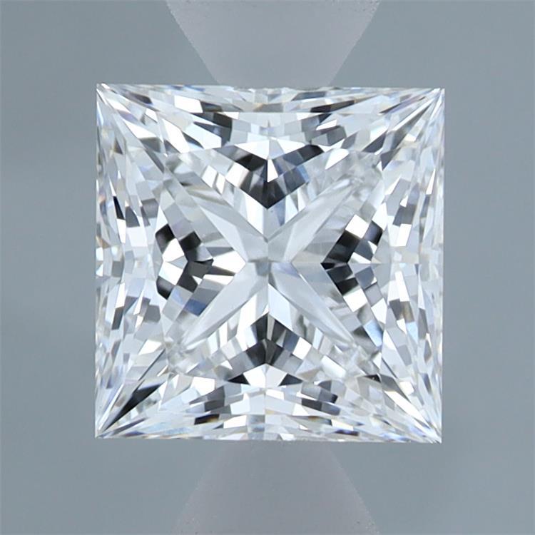 1.59 Carat Princess Shaped, Ideal Cut, D Color, VVS2 Clarity, IGI Certified Lab Grown Diamond