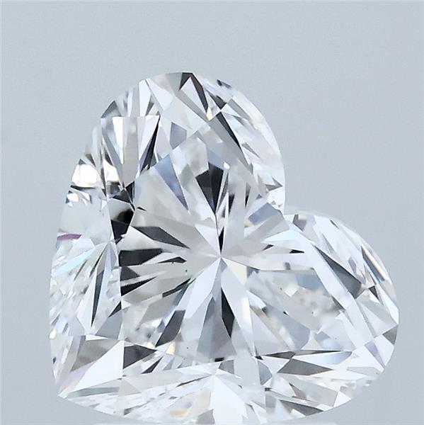 2.50 Carat Heart Shaped, Excellent Cut, D Color, VS1 Clarity, IGI Certified Lab Grown Diamond