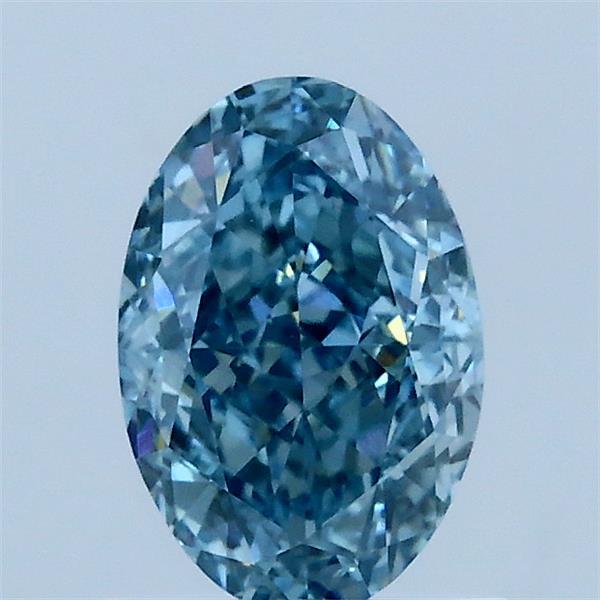 1.10 Carat Oval Shaped, Very Good Cut, FANCY VIVID BLUE Color, VVS2 Clarity, IGI Certified Lab Grown Diamond
