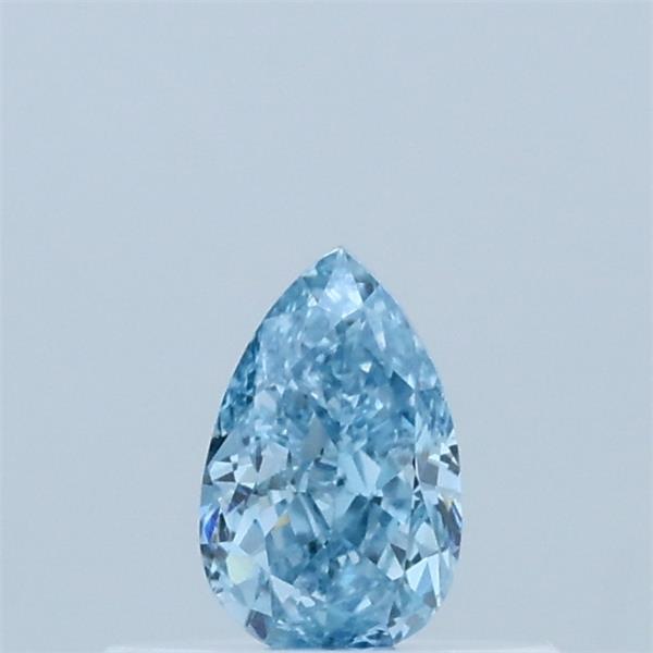 0.34 Carat Pear Shaped, Very Good Cut, FANCY VIVID BLUE Color, VS1 Clarity, IGI Certified Lab Grown Diamond