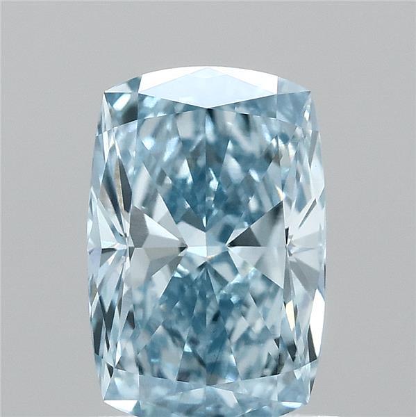 1.10 Carat Cushion Shaped, Ideal Cut, FANCY VIVID BLUE Color, VS1 Clarity, IGI Certified Lab Grown Diamond