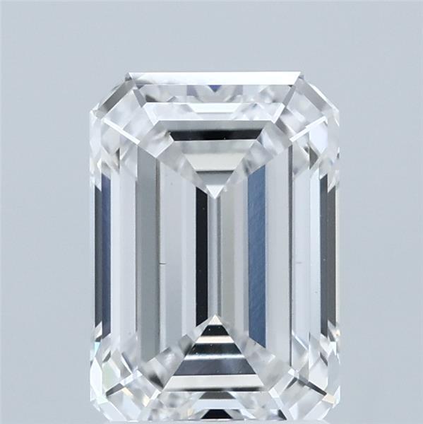 1.88 Carat Emerald Shaped, Ideal Cut, D Color, VS1 Clarity, IGI Certified Lab Grown Diamond
