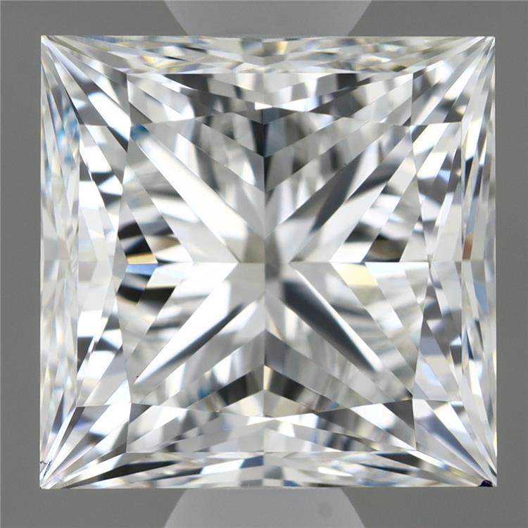 2.58 Carat Princess Shaped, Excellent Cut, F Color, VVS2 Clarity, IGI Certified Lab Grown Diamond